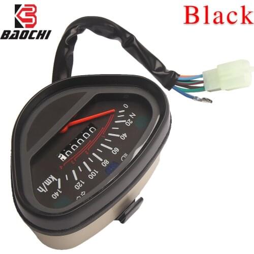 Black Color Motorcycle Odometer Meter Gauge Backlight Indicator For Retro Honda DAX 70 Monkey Jialing 70 Motorcycle Accessories