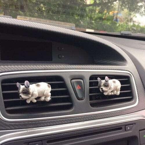 MR TEA Car styling Cute Dog Air Conditioner Outlet Perfume Puppy Pet Auto Air Freshener Decoration Auto Fragrance Ornament