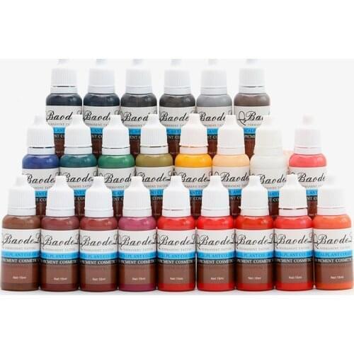 Tattoo Pigment tattoo ink Permanent Makeup Tattoo Ink Lips Eye Line Tattoo Color Eyebrow Microblading Pigments cosmetic Supply
