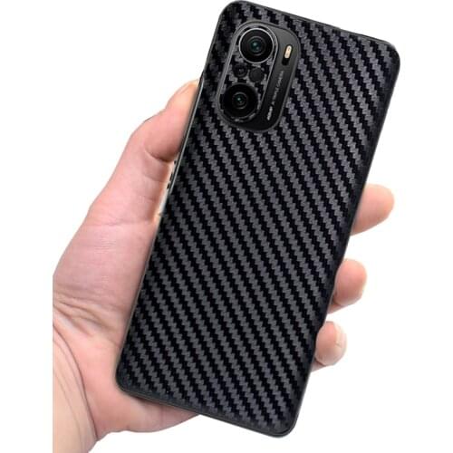 3D Carbon Fiber Skins Film Wrap Skin Phone Back Sticker For XIAOMI Mi10 Pro Mi9 Mi8 SE Redmi K40 Pro K30 Pro K20 Note 8 7 Pro
