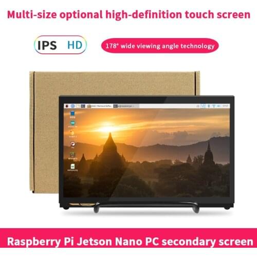 7 inch Raspberry Pi 4B /3B+/3B Touch Screen 1024*600 800*480 LCD Display Optional Holder also for PC Laptop Nvidia Jetson Nano