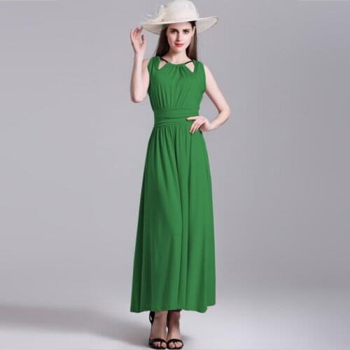 Chiffon Dress Elegant Summer 2021 Ladies Solid Tie Waist Long Sundress Off The Shoulder Backless Maxi Dress