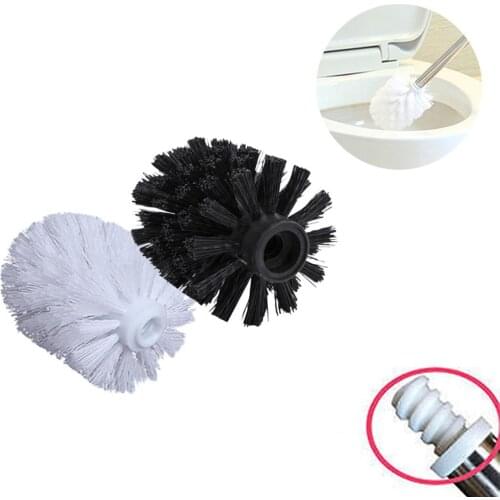 LeKing Universal Replacement Toilet Brush Head Holder White Black Clean Spare Tools Bathroom Toilet Cleaning Cleaning Brush