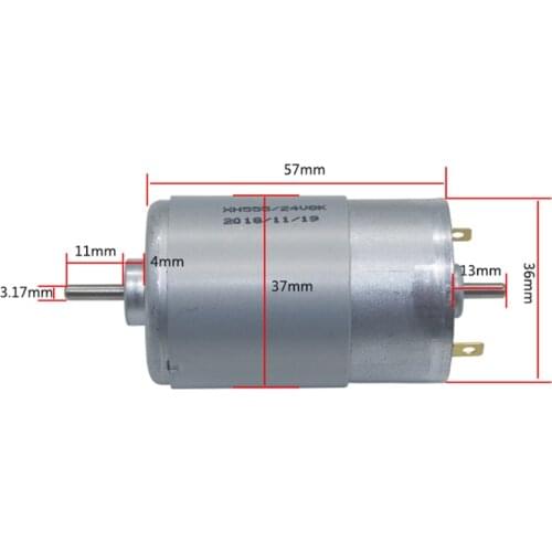 555 Double Output Shaft High Speed 4000/8000rpm Electric 12 V 24 Volt Micro Motors DC 12V 24V Mini Motor