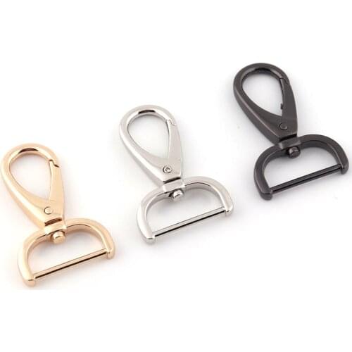 10pcs Swivel Clasp Swivel Hook Push Gate Snap Hook Purse Clasp Purse Hardware