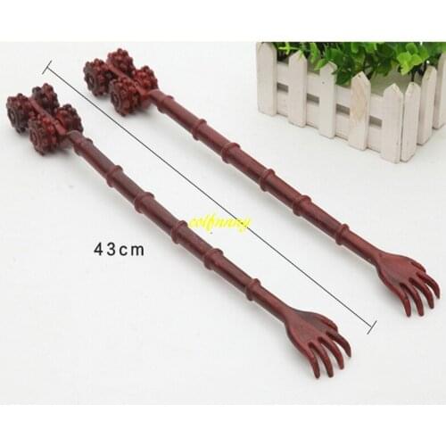 200pcs/lot Fast shipping Back Scratcher Scratching Massage Plastic claw Backscratcher Hackle Massager With roller