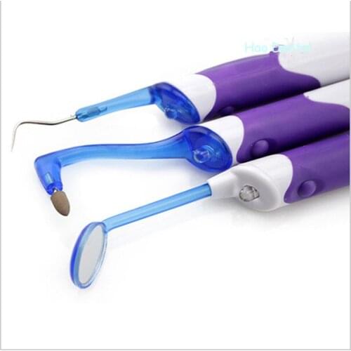 3PCS Teeth Whitening Oral Dental Equipment Dentist Teeth Care Super Bright LED Oral Hygiene Dental Mirror Tool DCU07-30W