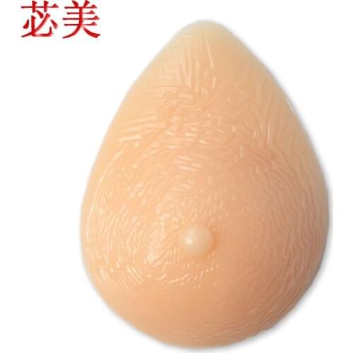 350g Drops of water Adheres securely to the body triangle breast cancer Silicone Breast Forms Prosthesis Mastectomy