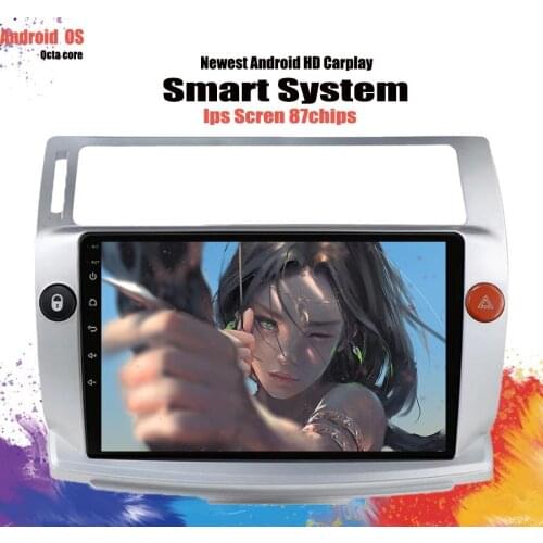 9" 6G 128G 2din Android Car Radio Multimedia Video Player Navigation GPS For Citroen C4 C-Triomphe 2004 - 2009 Head Unit carplay