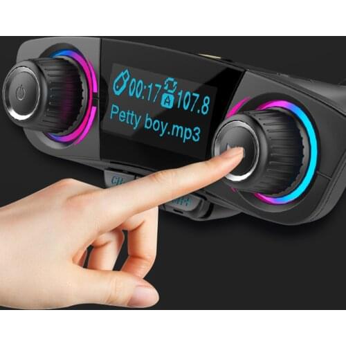 Car Wireless Bluetoot MP3 Player FM Transmitter Handsfree Call Support TF Double USB Charger Audio Car MP3 Player In Stock