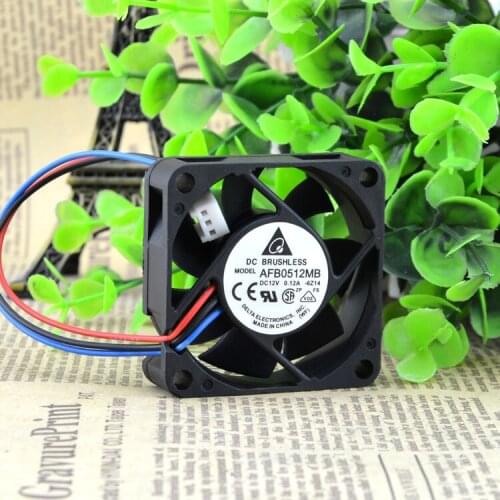 Free Shipping Delta 5015 AFB0512MB 50mm 5cm 12V 0.12A 3Wire Cooling Fan