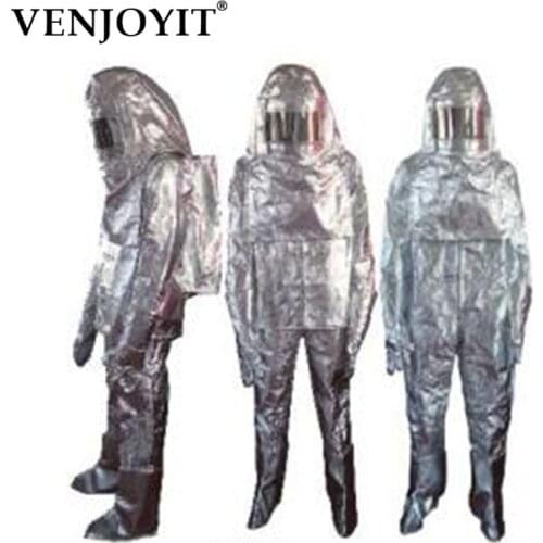 Fast Shipping Thermal Radiation 700-1000 Degree Heat Resistant Aluminized Suit Fireproof Clothes