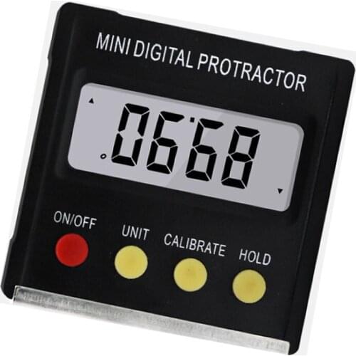 360 degree Mini Digital Protractor Inclinometer Waterproof Level Box Angle Finder Measure Bevel Box Goniometer Magnet