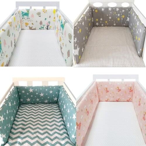 Baby Crib Bedding Bumper Set Cotton Thicken Crib Around Cushion Cot Protector Pillows Bedding Decor Baby Stuff For Newborns1PC