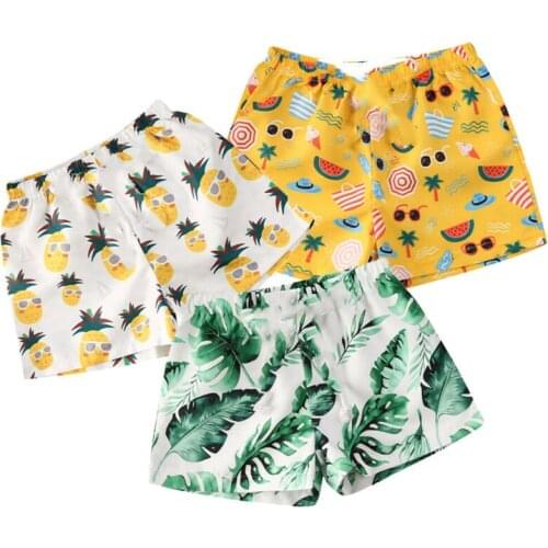 1-4Years Toddler Kids Baby Boy Polyester Pants Beach Shorts Bottoms Panties 0-4Years