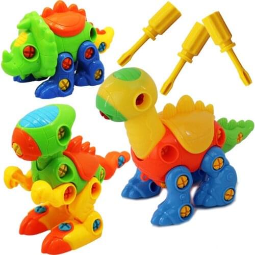 Dinosaur Detachable Toys For Boys Educational Intelligence DIY Early Education Creative Building Blocks