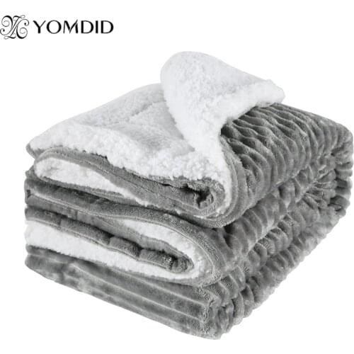 YOMDID Flannel Blanket Double-layer Thick Blankets for winter Home Sofa Bed Cover 150x120cm Frazadas Mantas De Cama Cobertor