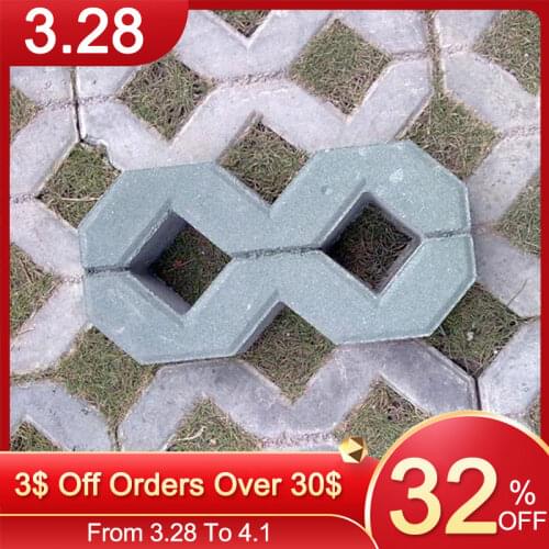 Garden Pavement Tool Courtyard Walk Concrete DIY Outdoor Paving Flower Mold Imitation Cement Brick Road Path Molds