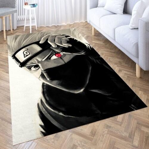 Kakashi Hatake Sharingan Carpet Decora Home Bedroom Kitchen Anti-slip Mat Rug Doormat Aisle Floor Mat Bath Mats Doormat