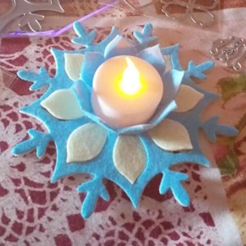 Lotus lamp Metal cutting mould clipboard beautiful snowflake DIY paper card craft metal cutting mould Christmas snowflake