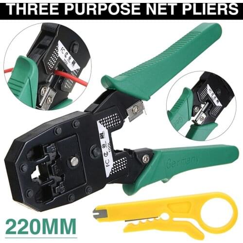 Multi-Purpose Network Cable Pliers Telephone Wire Clamp Crimping Pliers RJ45 RJ12 RJ11 Wire Cable Crimper PC Network Hand Tools