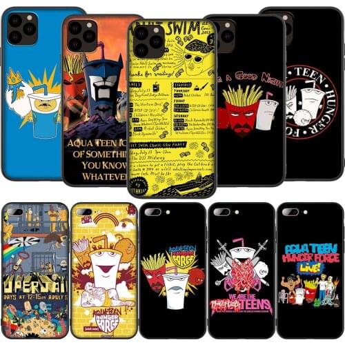 Lavaza K19 Aqua Teen Hunger Force Silicone Soft Case for iPhone 12 Mini 11 Pro XS Max XR X 8 7 6 6S Plus 5 5S SE 2020