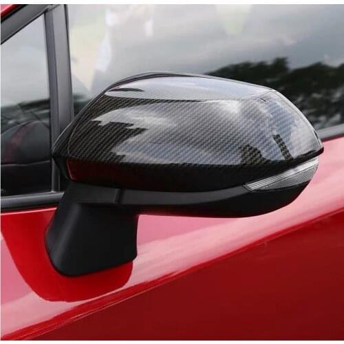 For Toyota Corolla 2019 2020 Sedan Carbon Fiber Car Rearview Mirror trim cover ABS Exterior protection Accessories Car Styling