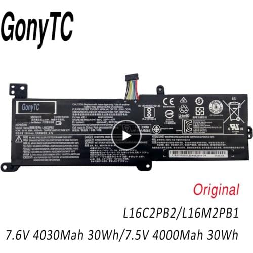 GONYTC L16C2PB2 Original L16S2PB1 L16S2PB2 L16C2PB1 Battery For Lenovo 320-15ABR/15ISK,320-15IKBR,320-17IKB Xiaoxin 500