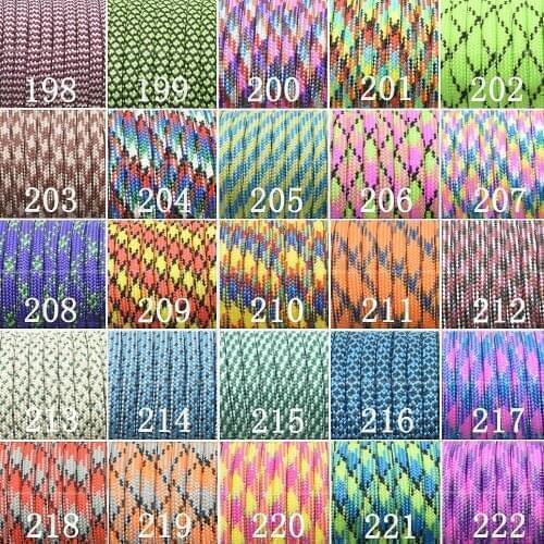 1pcs 100FT 550 Paracord Parachute Cord Lanyard Mil Spec Type III 7 Strand Core For Climbing Camping Buckles Bracelet
