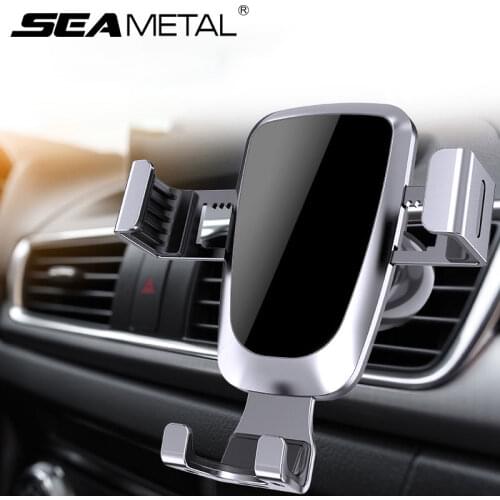 360-Degree Air Vent Phone Holder for Car Gravity Lock Smartphone Support Universal Clip Phone Stand for 4.2-7in Cellphone Mount