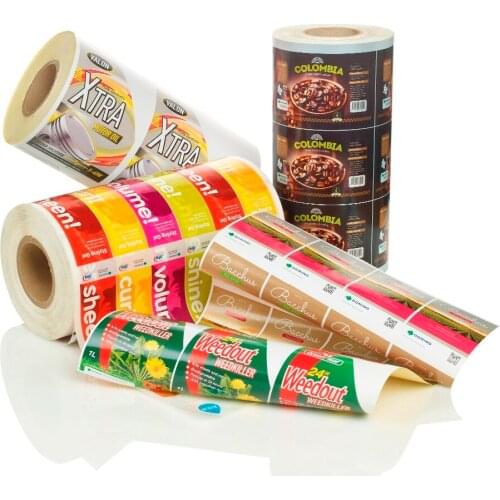 Custom drum sticker label Custom beverage packaging private label, energy drink glass bottle UV printing label sticker