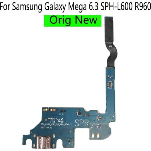 Shyueda Orig New For Samsung Galaxy Mega 6.3 SPH-L600 R960 USB Charging Connector Port Flex Cable