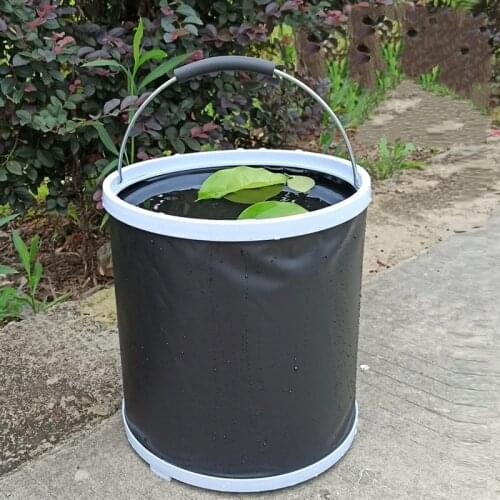 12L Folding Clean water Bucket foldable Car cleaning home garden Retractable plastic Camping Barbecue Fishing 20L Outdoor Bucket