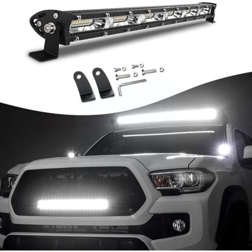 Super Slim LED Bar 7/13/20 Inch LED Light Bar LED Work ATV For Car Truck Top Light 4WD Tractor 4x4 SUV Boat Car Light Off R I6I8