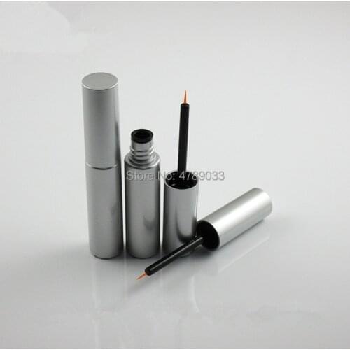 30/50pcs 8ML Empty Silver Mascara Tube Eyelash Vial Liquid Bottle Container, DIY Eyeliner Tube Refillable Bottles