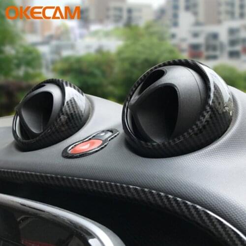 4pcs ABS Car Interior Air Conditioning Vent Trim Cover Sticker Case For Smart 453 Fortwo Forfour 2015 2016 2017 2018 2019