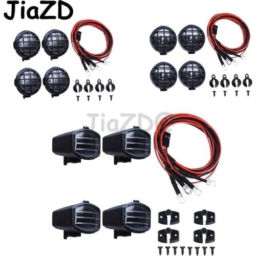 4pcs Led Spotlight Roof Light Lampshade For 1/10 RC Crawler Car TRX4 Defender RC4WD D90 D110 Axial Scx10 90046 CC01 TF2 Y2