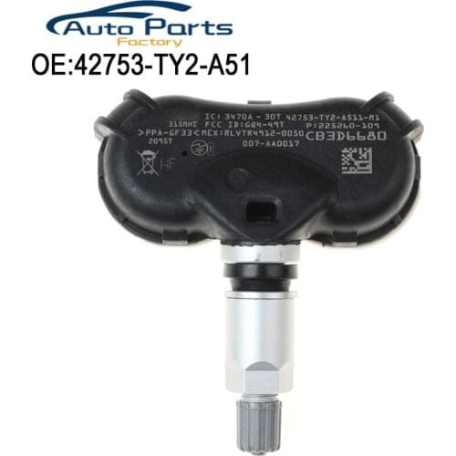 42753-TY2-A51 42753TY2A51 New Tire Pressure Sensor For Honda 2009-2013 Acura TL ZDX 2AX RLX 315MHz TPMS Sensor