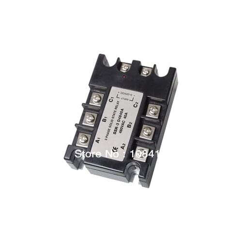 5Pcs/Pack 3 Phase SSR Solid State Relay 25A Input Control Voltage 3-32V DC Output Load 480V AC