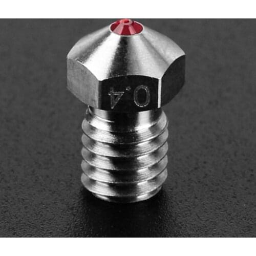 H7JA 3D Printer Nozzle Accessory E3D Ruby V6 1.75mm Printer Nozzles 0.4mm Suitable for PETG ABS PET PEEK 3D Printers