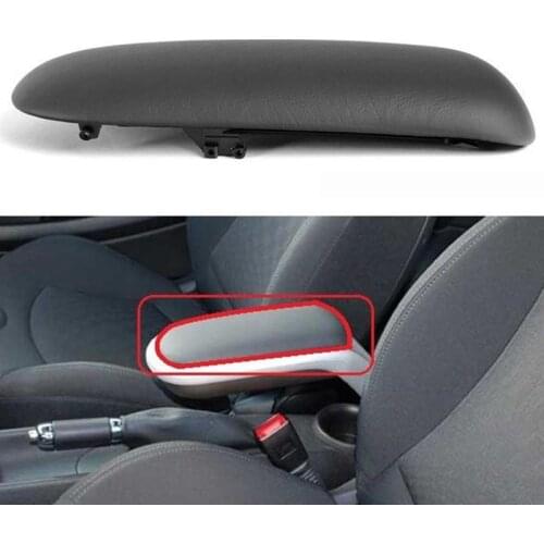 Auto Car PU Leather Console Storage Box Sliding Top Armrest Lid Cover For BMW Mini Cooper R55 2002-2008
