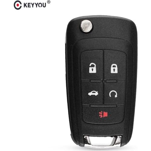 KEYYOU 5 Button Remote Key Shell Case Cover For OPEL VAUXHALL Insignia Astra Zafira For Chevrolet Cruze For Buick
