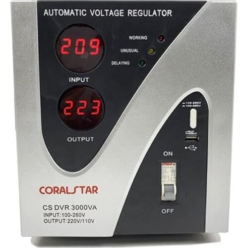 COARLSTAR Top Hit Rates Product High Quality Wholesale In Stock 3000Va 3Kw Ac Servo Voltage Stabilizer
