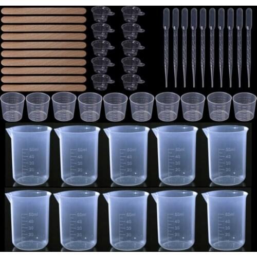 DIY Crystal Epoxy Dispensing Mixing Stirrer Dropper Measuring Cup Crafts Making Drop Shipping