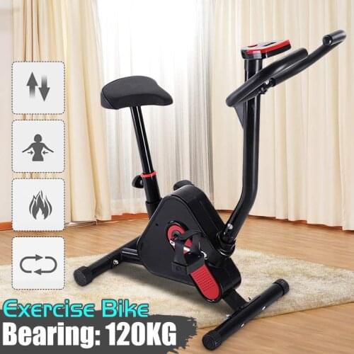 Indoor Cycling Bike LCD Display Home Gym Trainer Exercise Static Bicycle Fitness Workout Equipment Aerobic Trainer Stationary