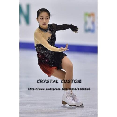 Crystal Custom Ice Figure Skating Dresses For Girls New Brand Ice Skating Dresses For Competition DR4492
