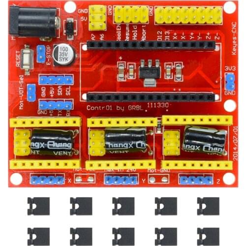 I2C IIC CNC Shield V4 3 Axis Stepper Motor Driver Engraving Machine Expansion Board 3 Channel for Arduino GRBL Compatible