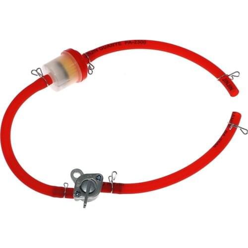 Motorcycle Gasoline Fuel Tap Valves zs motorcycles 6mm on/off switch + oil tube + inline oil filter petcock pit dirt bike atv ut