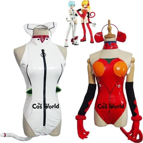 EVA Ayanami Rei Asuka Langley Soryu Jumpsuits Uniform Outfit Anime Customize Cosplay Costumes