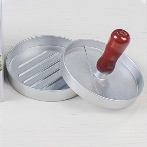 Round Shape Hamburger Press Aluminum Alloy Stuffed Burger Meat Grill Patty Burger Maker Mould Kitchen Tool